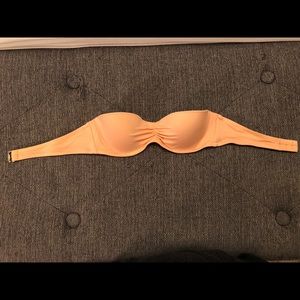 Strapless orange Victoria’s Secret swim top